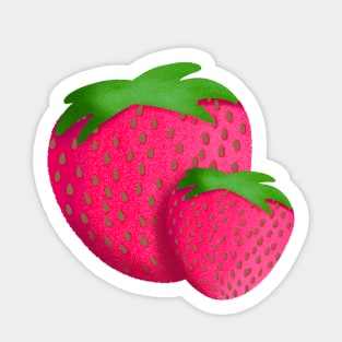 Strawberries Art Fruits Kitchen Retro 50s Strawberry Sticker